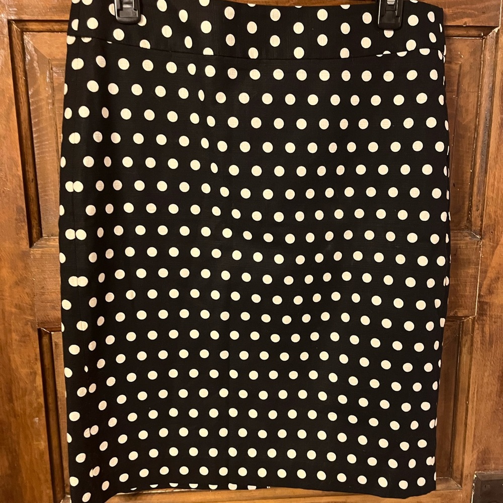 Banana Republic polka dot pencil skirt